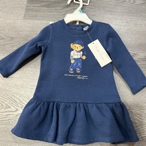 Ralph Lauren Polo Navy Bear Dress set NWT